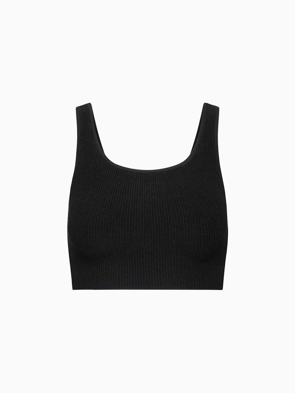 Babaton sculpt knit squareneck crop tank xs